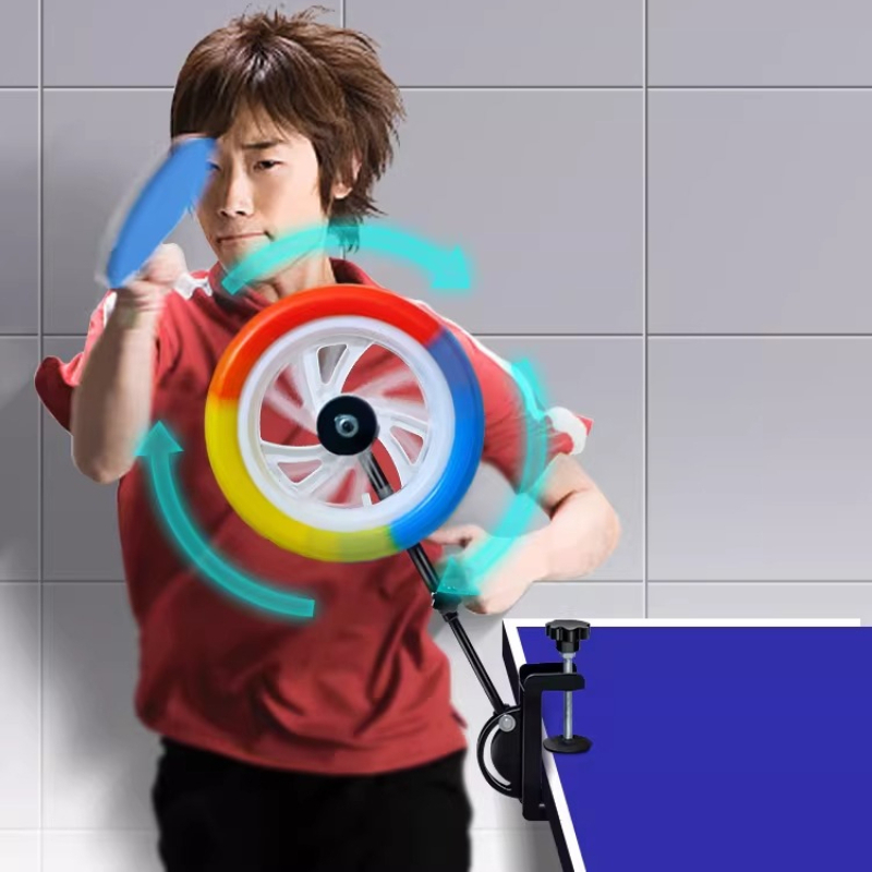 Badminton Single - Adjusting Table Tennis Loop Ball Trainer