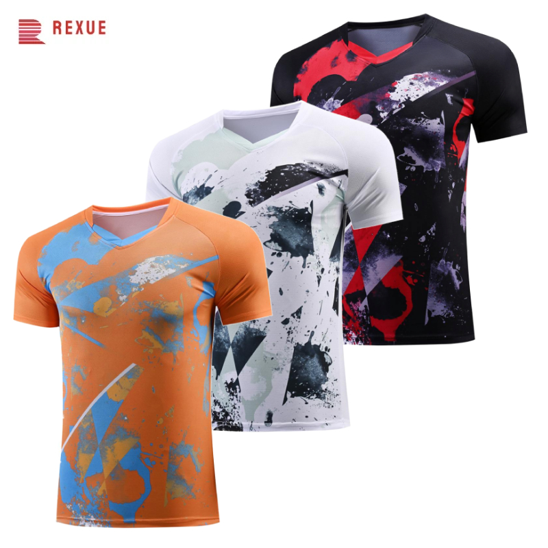 Table Tennis V Neck Shirt Men  - مراجعة Badminton Jersey وسعره