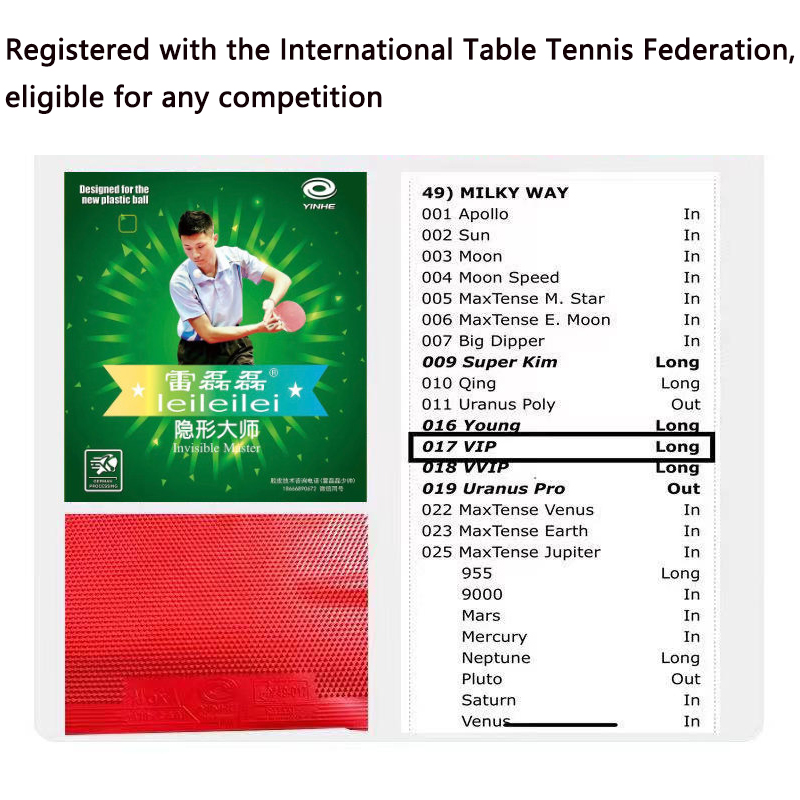 YINHE Long Pimples OX Table Te - مراجعة Badminton Single وسعره
