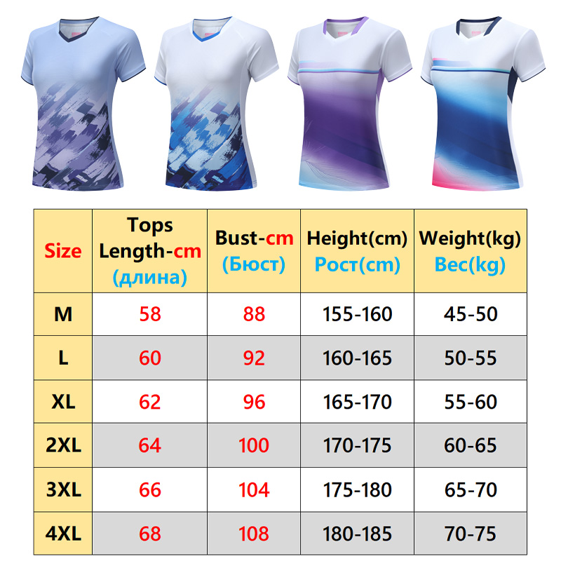 Badminton Shirts Women 3D Prin - مراجعة Badminton Jersey وسعره