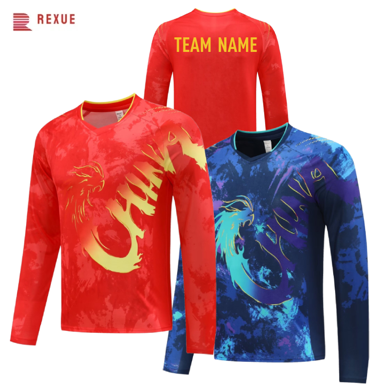 China Dragon Long Sleeve Table - مراجعة Badminton Jersey وسعره