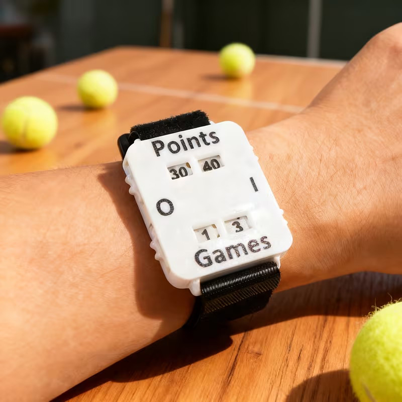 Wrist Score Counter Portable W - مراجعة Badminton Score وسعره