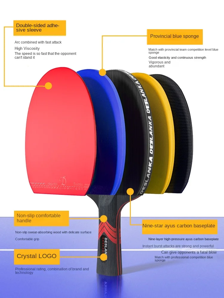 Table Tennis Racket Profession - مراجعة Badminton Single وسعره