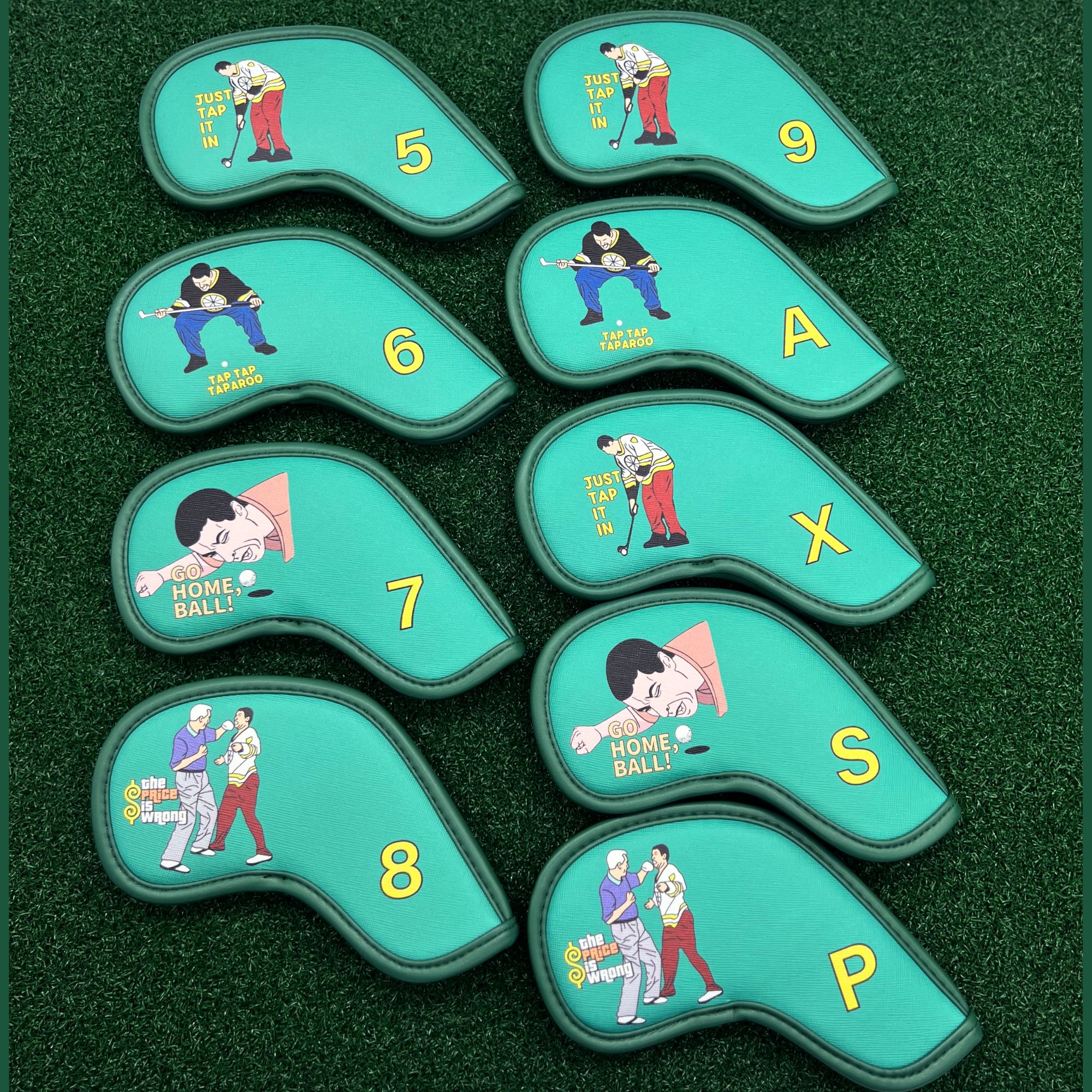 9 pcs Golf Iron Covers with Fu - مراجعة Badminton Club وسعره