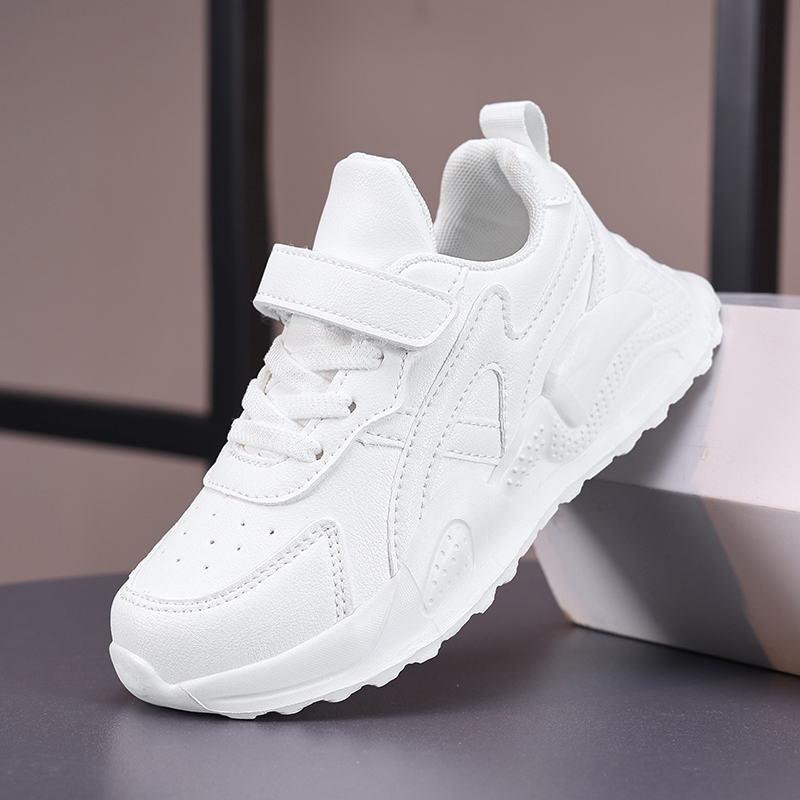 White Children's Leather Casua - مراجعة Badminton Junior وسعره