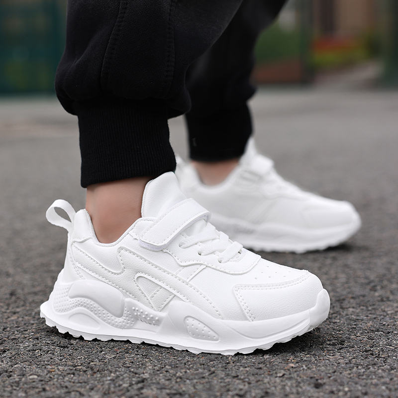 White Children's Leather Casua - مراجعة Badminton Junior وسعره